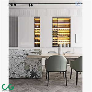 Modern restaurant bar decoration cabinet 3d model